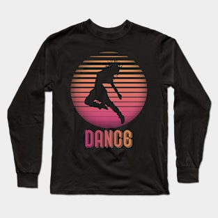 Retro Vintage Dance Dancing Gift For Dancers Long Sleeve T-Shirt